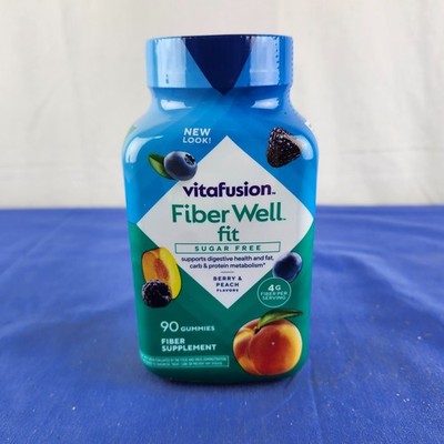 New Vitafusion Fiber Well Fit Sugar Free Fiber Supplement 90 Gummies EXP - 09/26