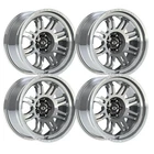 (Set-4) Vision 409 Inferno 17x9.5 5x5 5x127 -18mm Machined Wheels Rims 17 inch