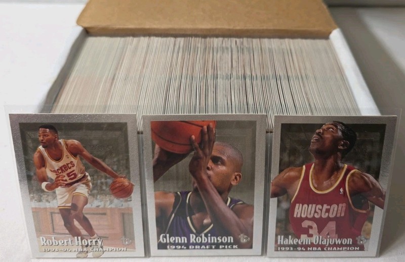 1994-95 Topps Basketball Cards Embossed Lot Of 171 Cards W/ Duplicates & Silvers