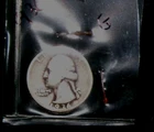 1936-D SILVER WASHINGTON HEAD QUARTER - GRADES - "VERY GOOD"