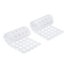 0.8" Self Adhesive Dots, 100 Pairs Sticky Hook Nylon Loop Dots, White
