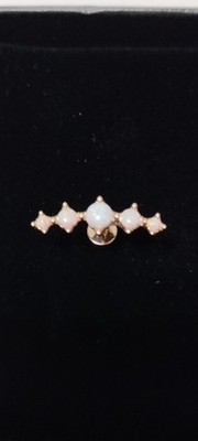 ZELORES EARRINGS ROSE GOLD 16G WITH ARTIFICIAL STONE NEW FASHION NEW DESIGN NEW.