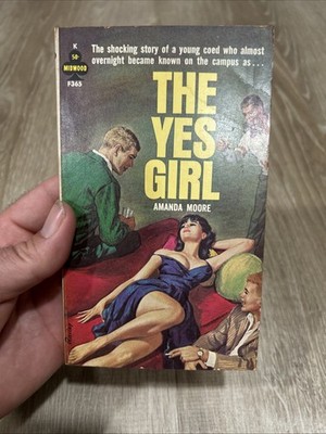 Rare The Yes Girl 1964 First Edition Book Midwood Sleaze Pulp Amanda Moore F365