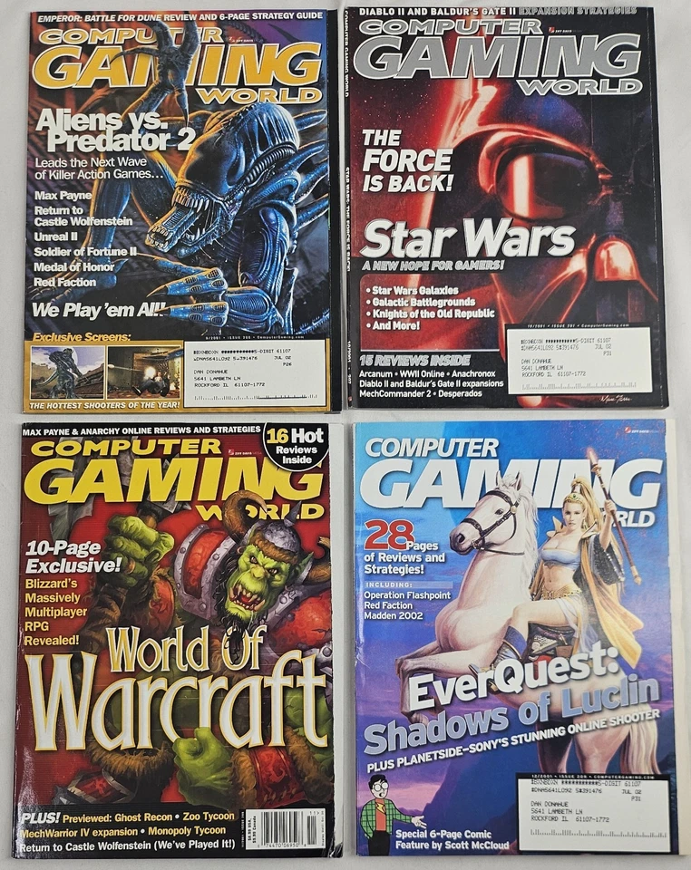 Computer Gaming World Magazine Complete Year 2001 Issues 198-209 VTG PC News - Image 4 of 4