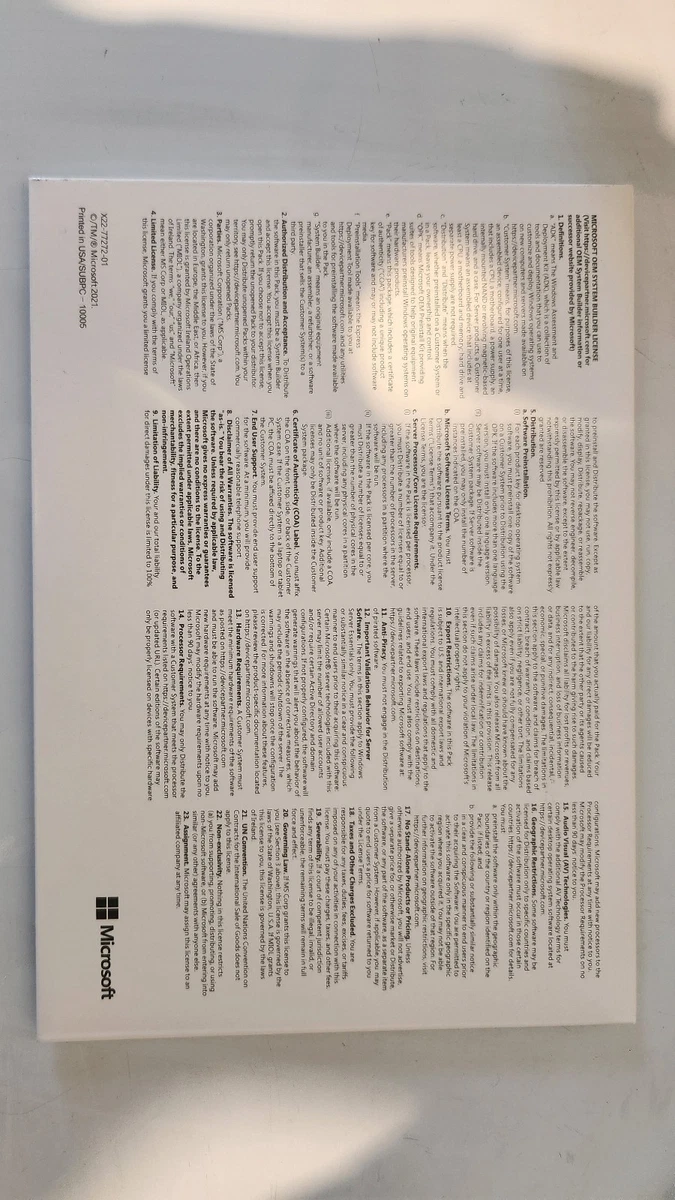 Microsoft Windows 11 Pro /professional 64bit DVD Operating System
