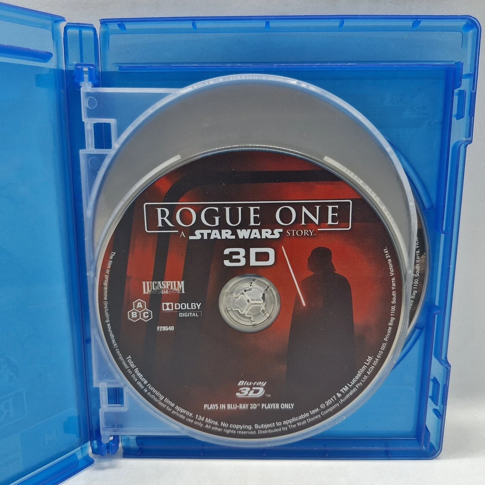 Rogue One - A Star Wars Story Blu-ray 3D & 2 Disc Blu-ray Region Free Sci-Fi - image 4 of 4