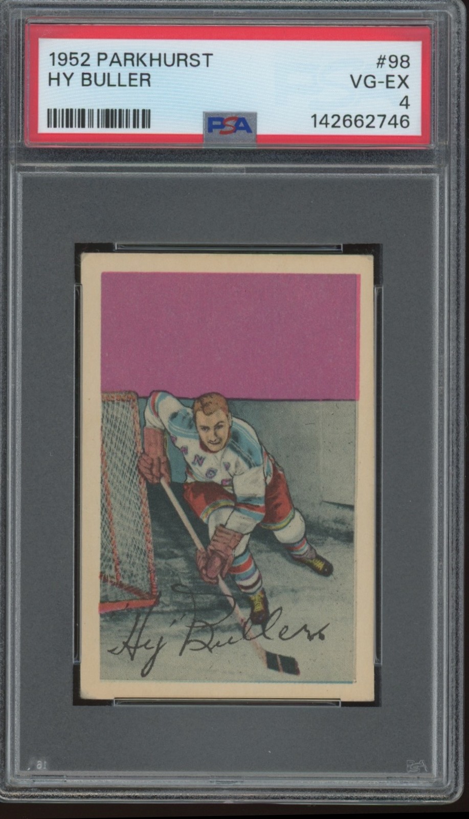 HY Buller #98 (Hockey Cards 1952 Parkhurst) — is it worth grading?