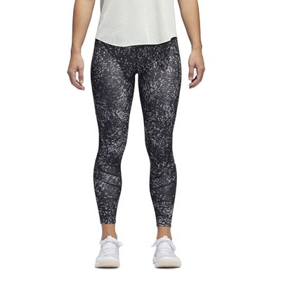 adidas How We Do 7/8 Printed Tight - Women's Running - Black - CG1113