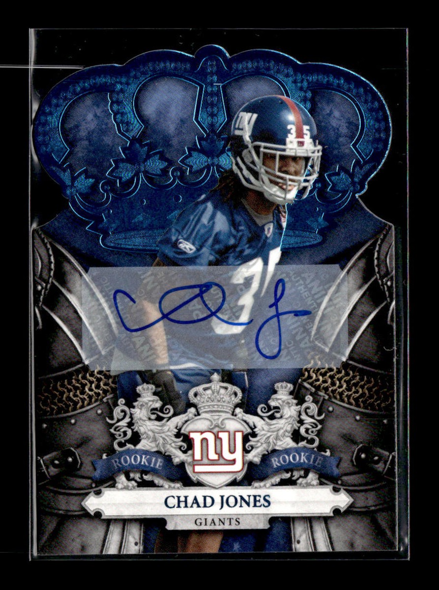 2010 Panini Crown Royale #116 Chad Jones Autographs Blue #/50