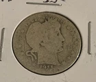 1911 Philadelphia Mint Silver Barber Quarter Dollar US 90% Silver Junk Melt