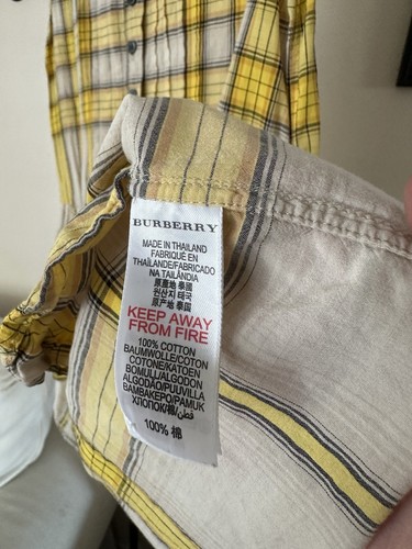 Burberry Girl’s Dress 6Y Yellow Check - Picture 6 of 13