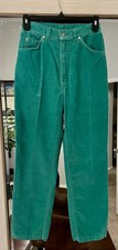 Vintage 90s Levi Corduroy Pants Green size 2 high rise