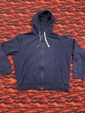Polo Ralph Hoodie Mens XXL Fleece Full Zip Thermal Hood Pony Sweatshirt Boxy VTG