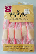 Vintage Goody 10 Sleep Set Curlers 9550 Pink 1982 80s Version