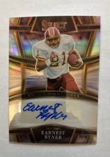 2022 Panini Select - Select Signatures Earnest Byner #SSP-EAB Silver Prizm (AU)