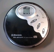 EMERSON Walkman Model HD8115BK CD Player AM/FM Radio Tested Working CD Not Worki