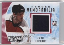 2016-17 Leaf ITG Heroes & Prospects Memorabilia Red 9/15 John LeClair #HM-26 1x1