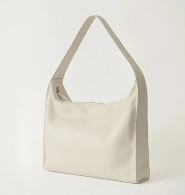 NOTHING WRITTEN　PIBI LEATHER SHOULDER Nothing Written Pibi Leather Shoulder Bag Salt Large Minimal Tote