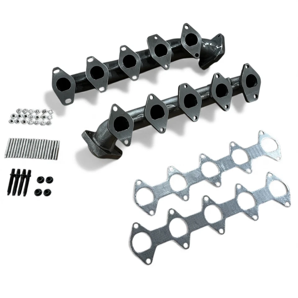 Juego de colectores de escape para Ford 6,8 L V10 lado conductor y pasajero par supera OEM Foto 3 de 4