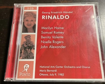 HANDEL Rinaldo [1982] (2 discs, Ponto) BERNARDI   HORNE   RAMEY   VALENTE CD