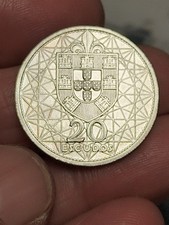 PORTOGALLO 20 ESCUDOS 1966 MONETA ARGENTO SILVER COIN EUROPA