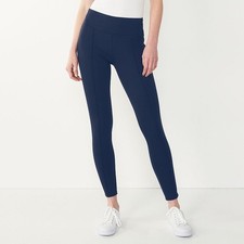  30 Nine West Women's Seamed Ponte Leggings - Sky Captain -Medium - New Tags
