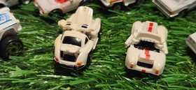 Lot Of 8 White Micro Machine Vehicles