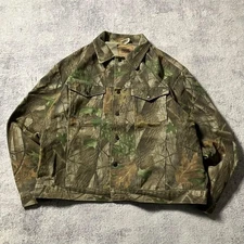 Wrangler Outdoor Gear 90s Real Tree Hunting Denim Jacket 3rd Type Mfg Mexico