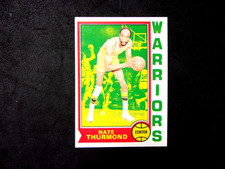 1974-75 TOPPS #105 NATE THURMOND IN NRMT+++CONDITION..WARRIORS..HOFAMER