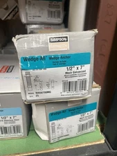 Simpson StrongTie Wedge-All Wedge Anchor 1/2"x7" Mech Galvanized (Qty:25)