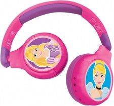 Image of Lexibook Disney Princess Bluetooth and Wired Foldable Headphones - HPBT010DP