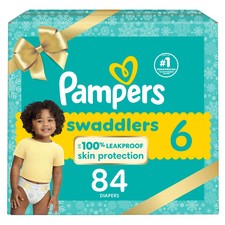Pampers Swaddlers Active Baby Diapers Enormous Pack - Size 6 - 84ct