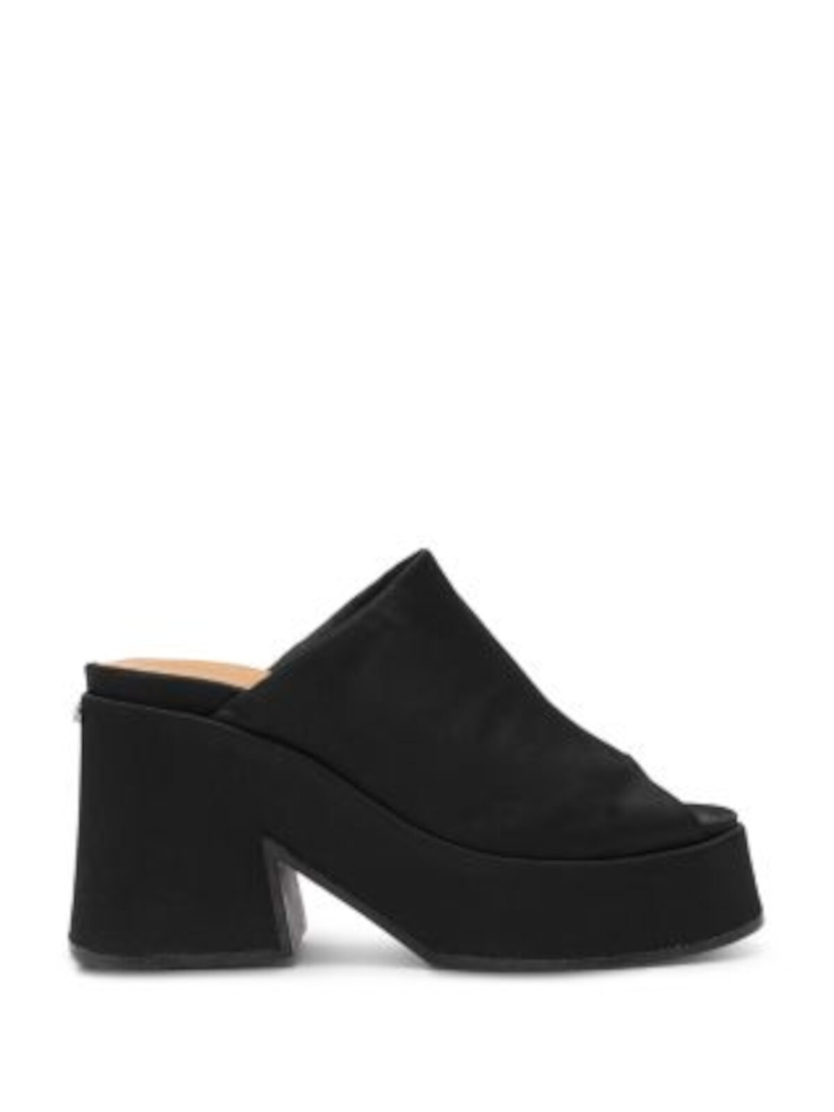 GANNI Womens Black 1-12 Platform Retro Slip On Slide Sandals Shoes 38 20290₽