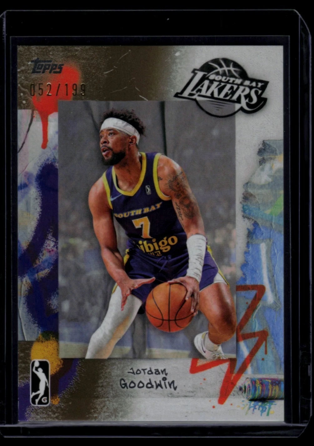 JORDAN GOODWIN 2024-25 Topps G League Bronze /199 #84 Lakers