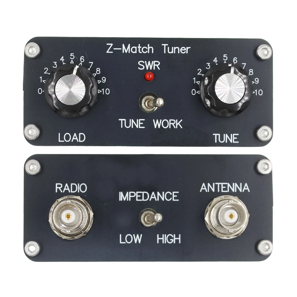 5W Z-Match QRP Manual Tuner Antenna Tuner HAM Adapter 3-28 MHz BNC Interface - Image 2 of 4