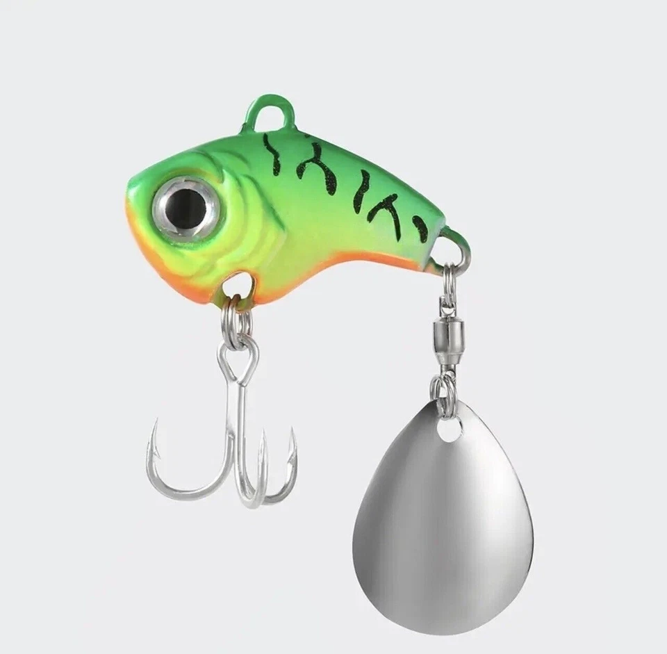 Jig Spinner 5x Spinnblätter inkl. Box Blinker Spin Tail Barsch Hecht Angeln - Bild 3 von 4