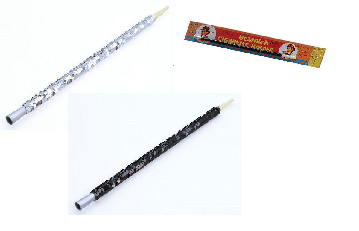 Black Sequin Cigarette Holder Black Sequin Cigarette Holder