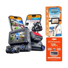 ROVE R3 Dash Cam | Hardwire Kit | 128GB Micro SD Card