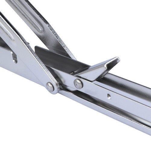 2X 12" Folding Table Shelf Bracket Stainless Steel Wall Bench Support Heavy Duty - Picture 8 of 9