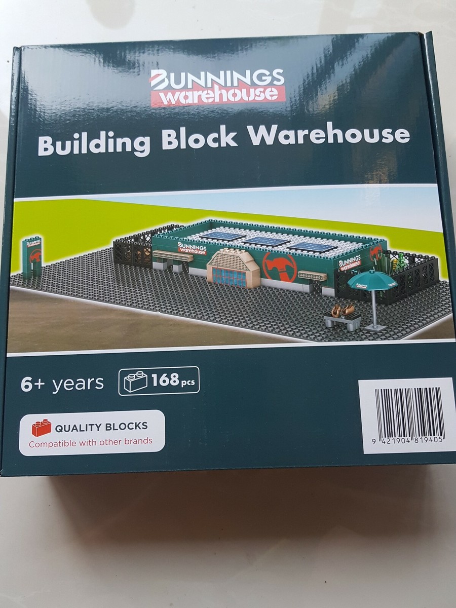 Bunnings Warehouse Building Block Warehouse Compatible bricks exclusive  aussie