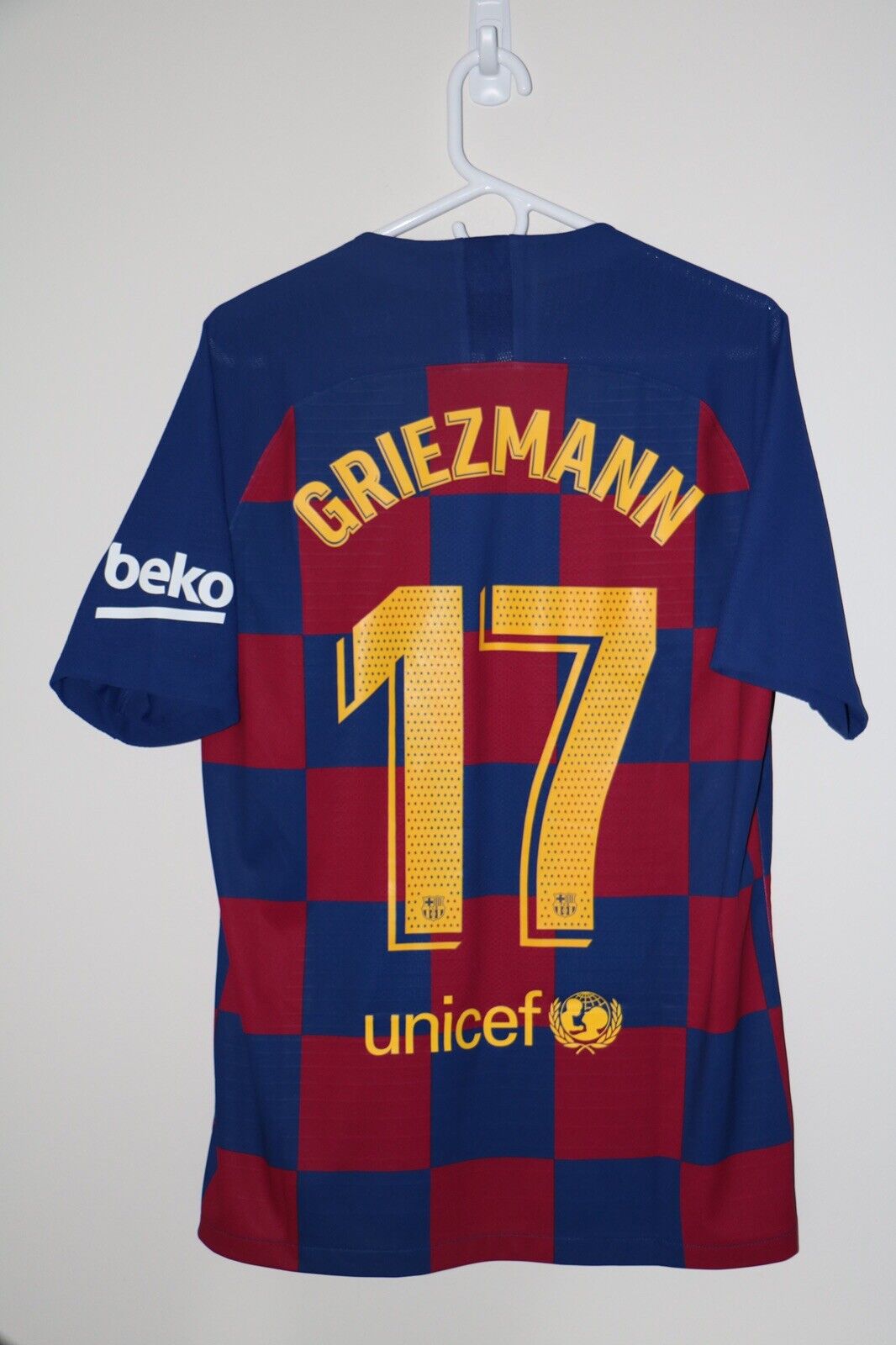 FC BARCELONA 2019/20 L Home Issue Jersey Shirt Antoine Griezmann Vapor | eBay
