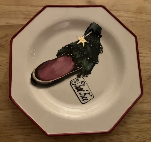 Lot de 6 assiettes à dessert Holiday Lane 2004 chaussures de Noël - Fun Vintage - Photo 5/9