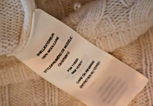 Alice + Olivia Faux Pearl Crew Neck Kitty Ivory 100% warm Wool Size Large - Picture 5 of 5