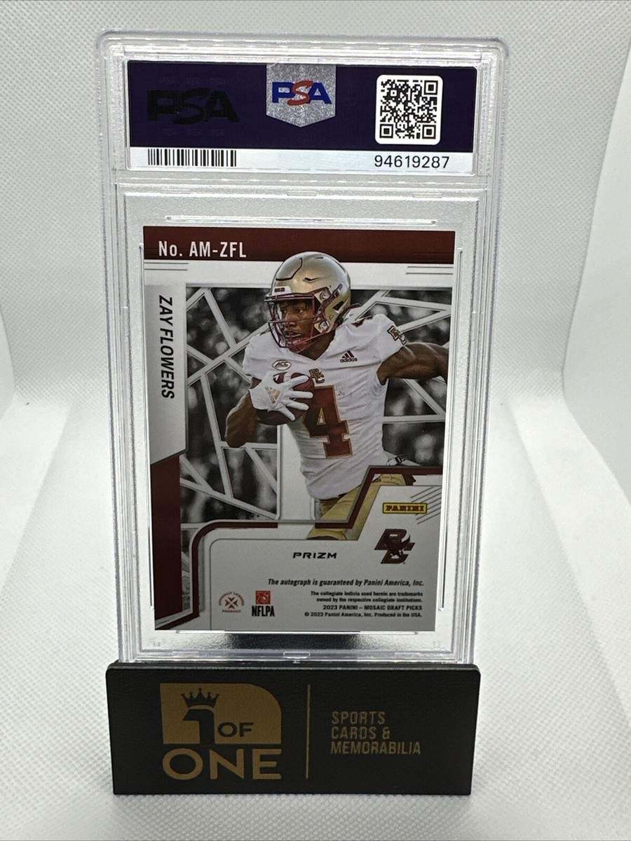 2023 Panini Mosaic Draft Picks - Autographs Zay Flowers #AM-ZFL