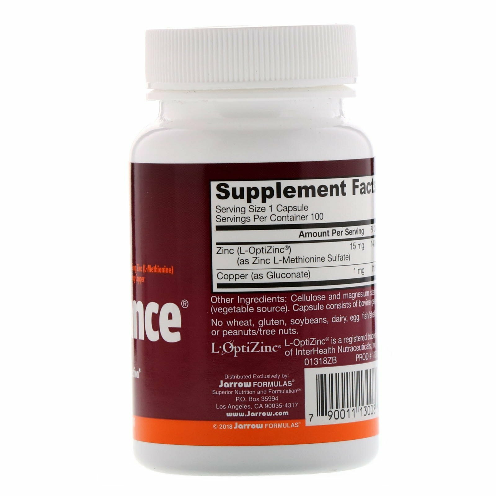 3 Pack's Jarrow Formulas Zinc Balance 15 mg Capsule 100 Count