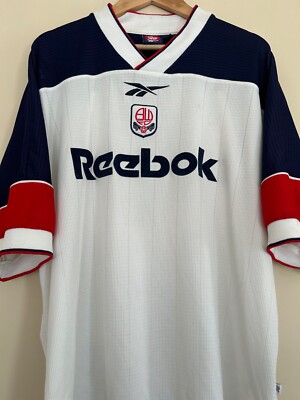 Vintage BOLTON WANDERERS Jersey Kit size S White Soccer Football