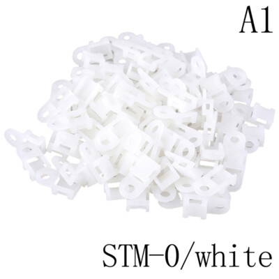 100PCS Plastic Wire Cable Zip Tie Screw Fixing Mount Base Hold-r*