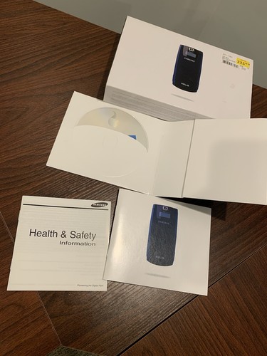 Samsung Flip Phone SPH-A513 Helio Fin Dual Band 3GB 2007 BLUE/BLACK New Battery - Picture 19 of 23