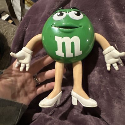 M&M's フィギュア グリーン M&M's World Mars Green M&M Toy Bend Arms Made in China | eBay