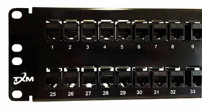 TXM CAT6 48-Port Patch / Feed Thru Panel Unshielded / 2RU / 19'' - MFG Warranty